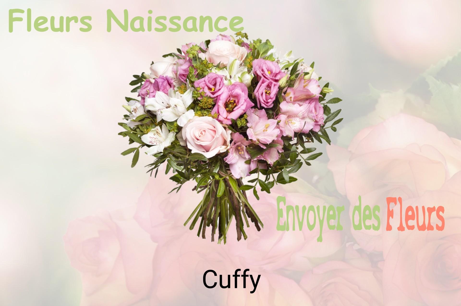 Bouquet de fleurs de naissance livré à Cuffy